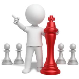 Chess Strategy PowerPoint clipart graphic preview.
