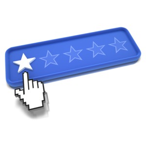 One Star Pointing PowerPoint clipart graphic preview.