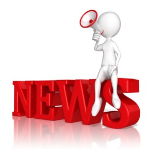 Announce The News PowerPoint clipart graphic preview.