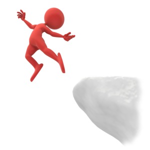 Leap Of Faith PowerPoint clipart graphic preview.