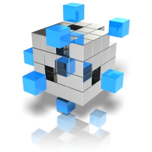 Cubes Stand Out PowerPoint clipart graphic preview.