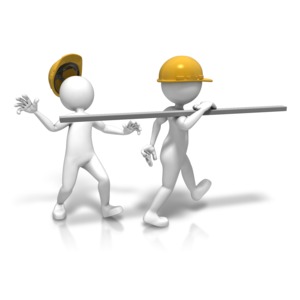 Construction Site Accident PowerPoint clipart graphic preview.