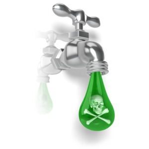 Poison Faucet PowerPoint clipart graphic preview.
