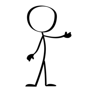 Line Figure Presents PowerPoint clipart graphic preview.