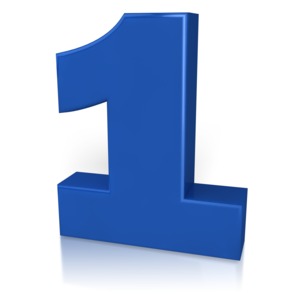 Number One PowerPoint clipart graphic preview.
