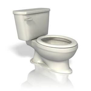 Toilet PowerPoint clipart graphic preview.