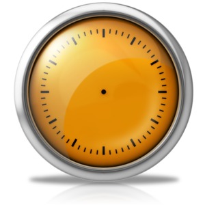 Elegant Clock Face PowerPoint clipart graphic preview.