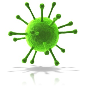 Virus Spore PowerPoint clipart graphic preview.