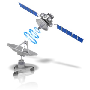 Satellite Dish Transmit PowerPoint clipart graphic preview.