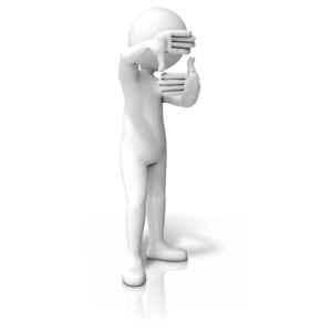 Stick Figure Manual Frame PowerPoint clipart graphic preview.