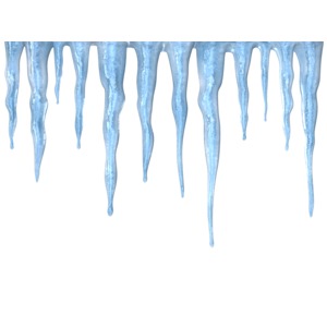Icicles PowerPoint clipart graphic preview.