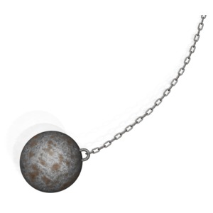 Wrecking Ball PowerPoint clipart graphic preview.