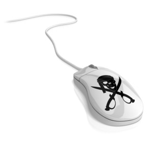 Internet Piracy PowerPoint clipart graphic preview.