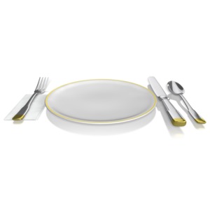 Place Setting PowerPoint clipart graphic preview.