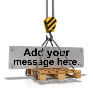 Hook Carrying Construction Plate Text Customizable PowerPoint clipart graphic preview.