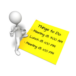 Figure Standing On Blank Note Text Customizable PowerPoint clipart graphic preview.