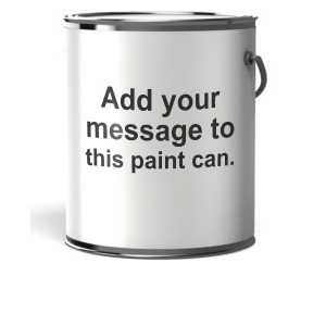Paint Can Blank Label Text Customizable PowerPoint clipart graphic preview.