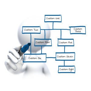 Stick Figure Fill In The Boxes Text Customizable PowerPoint clipart graphic preview.