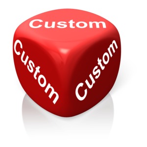 Blank Dice Text Customizable PowerPoint clipart graphic preview.