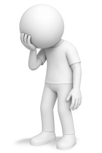 Stick Figure Depression PowerPoint clipart graphic preview.