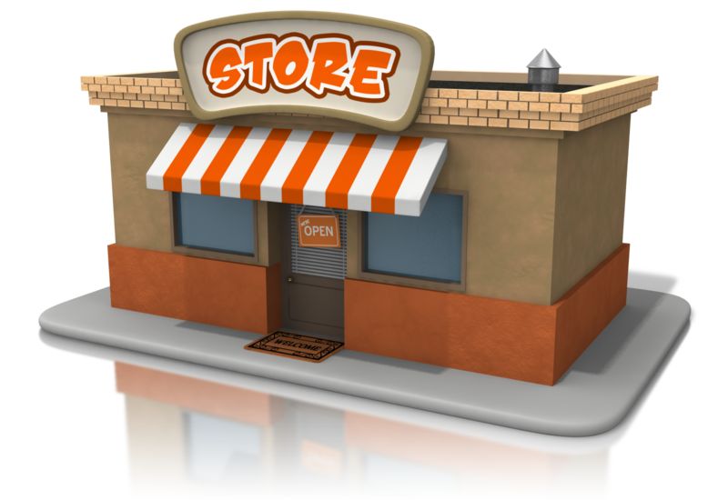 High-resolution clipart illustration of Open Store Front, designed for corporate operations tracking, strategic business execution, and professional reporting.