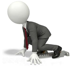 Business Starting Block PowerPoint clipart graphic preview.
