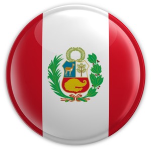 Peru Button PowerPoint clipart graphic preview.
