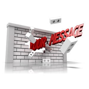 Brick Wall Word Customizable PowerPoint clipart graphic preview.