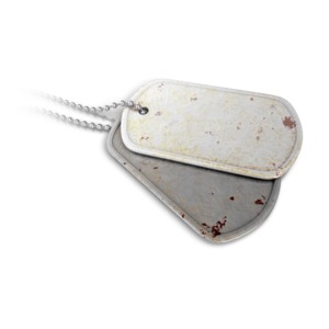 Dog Tags Closeup PowerPoint clipart graphic preview.