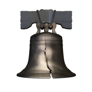 Liberty Bell PowerPoint clipart graphic preview.