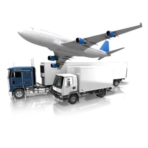 Transportation By Land And Air PowerPoint clipart graphic preview.