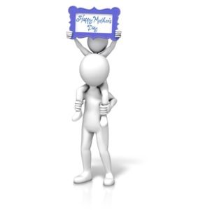 Family Happy Mothers Day PowerPoint clipart graphic preview.