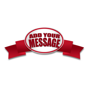 Oval Ribbon Customizable PowerPoint clipart graphic preview.