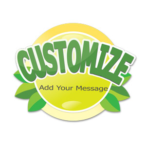 Eco Sun Label Customizable PowerPoint clipart graphic preview.
