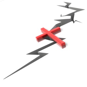 Cross The Gap PowerPoint clipart graphic preview.