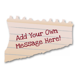 Paper Scrap Customizable PowerPoint clipart graphic preview.