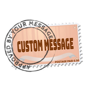 Postage Stamp Custom Customizable PowerPoint clipart graphic preview.