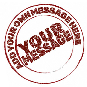 Radial Stamp Customizable PowerPoint clipart graphic preview.