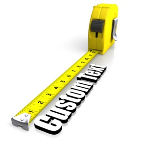 Tape Measuring Text Customizable PowerPoint clipart graphic preview.