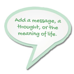 Talk Bubble Scrap Customizable PowerPoint clipart graphic preview.