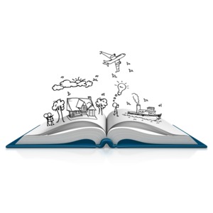 Book Dream Sketch PowerPoint clipart graphic preview.