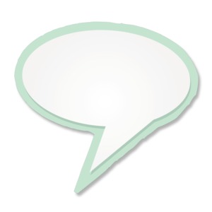 Blank Talk Bubble PowerPoint clipart graphic preview.
