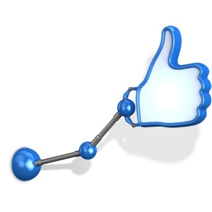 Mechanical Arm Thumbs Up PowerPoint clipart graphic preview.