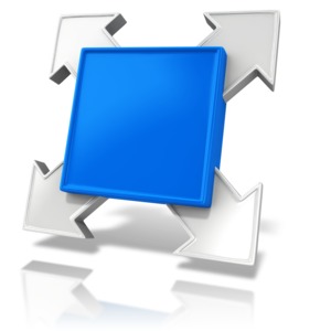 Single Square Element PowerPoint clipart graphic preview.