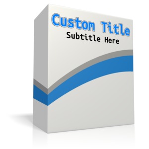 Custom Software Box No Disc Customizable PowerPoint clipart graphic preview.