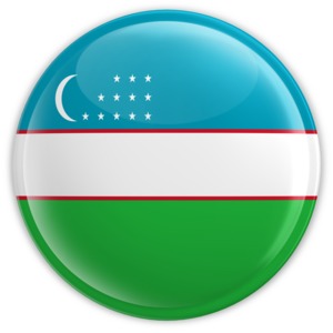 Uzbekistan Badge PowerPoint clipart graphic preview.