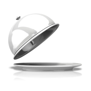 Silver Platter Uncovered PowerPoint clipart graphic preview.