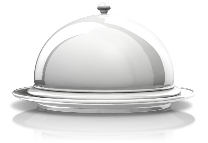 High-resolution clipart illustration of Silver Platter Display, designed for corporate facility safety compliance, residential property access control, and physical security asset management.