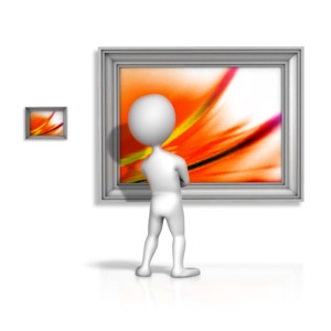 Looking At Bigger Picture PowerPoint clipart graphic preview.