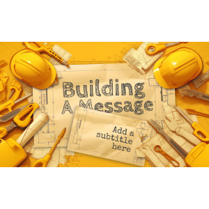 Construction Plans  - Customizable PowerPoint clipart graphic preview.